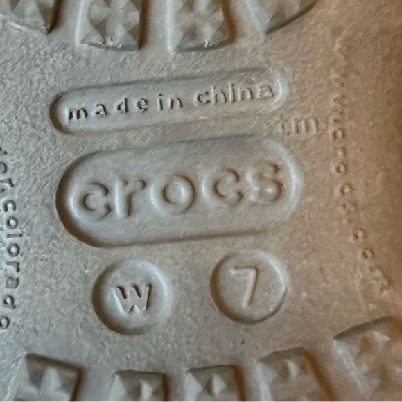 CROCS CELESTE Mary Jane Size 7 Brown Criss Cross Strap Mary Jane Slip On Shoes - Picture 11 of 14